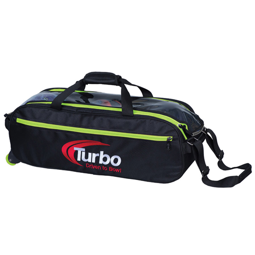 Pursuit Slim Triple Tote Black/Lime